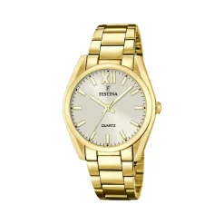 Montre FESTINA Boyfriend femme bracelet acier doré jaune