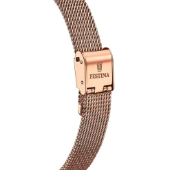 Montre Festina femme bracelet acier doré rose
