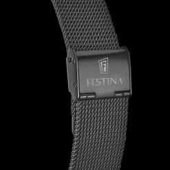 Montre Festina homme automatique bracelet acier noir