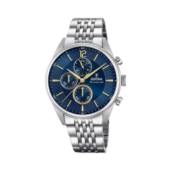 Montre FESTINA timeless chronograph homme chronographe, bracelet acier