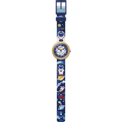 Montre FLIK FLAK ASTRODREAMS enfant plastique biosourcé bracelet pet recyclé bleu
