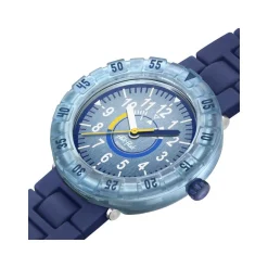 Montre FLIK FLAK BLUEBRICK enfant cadran bleu bracelet silicone bleu