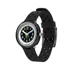 Montre FLIK FLAK bubbly hours enfant bracelet silicone noir