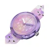 Montre FLIK FLAK CUTIE KITTY enfant cadran violet bracelet pet recycle rose