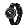 Montre Flik Flak enfant noir matériaux biosourcés