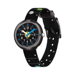 Montre Flik Flak enfant noir matériaux biosourcés
