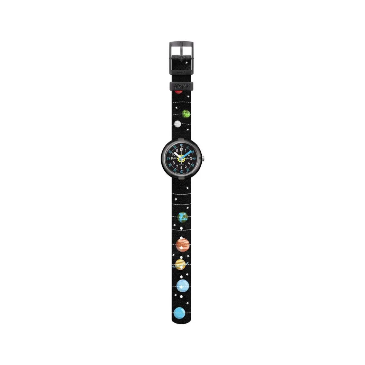 Montre Flik Flak enfant noir matériaux biosourcés