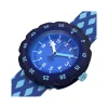 Montre FLIK FLAK let's get artsy enfant cadran bleu bracelet pet recycle bleu