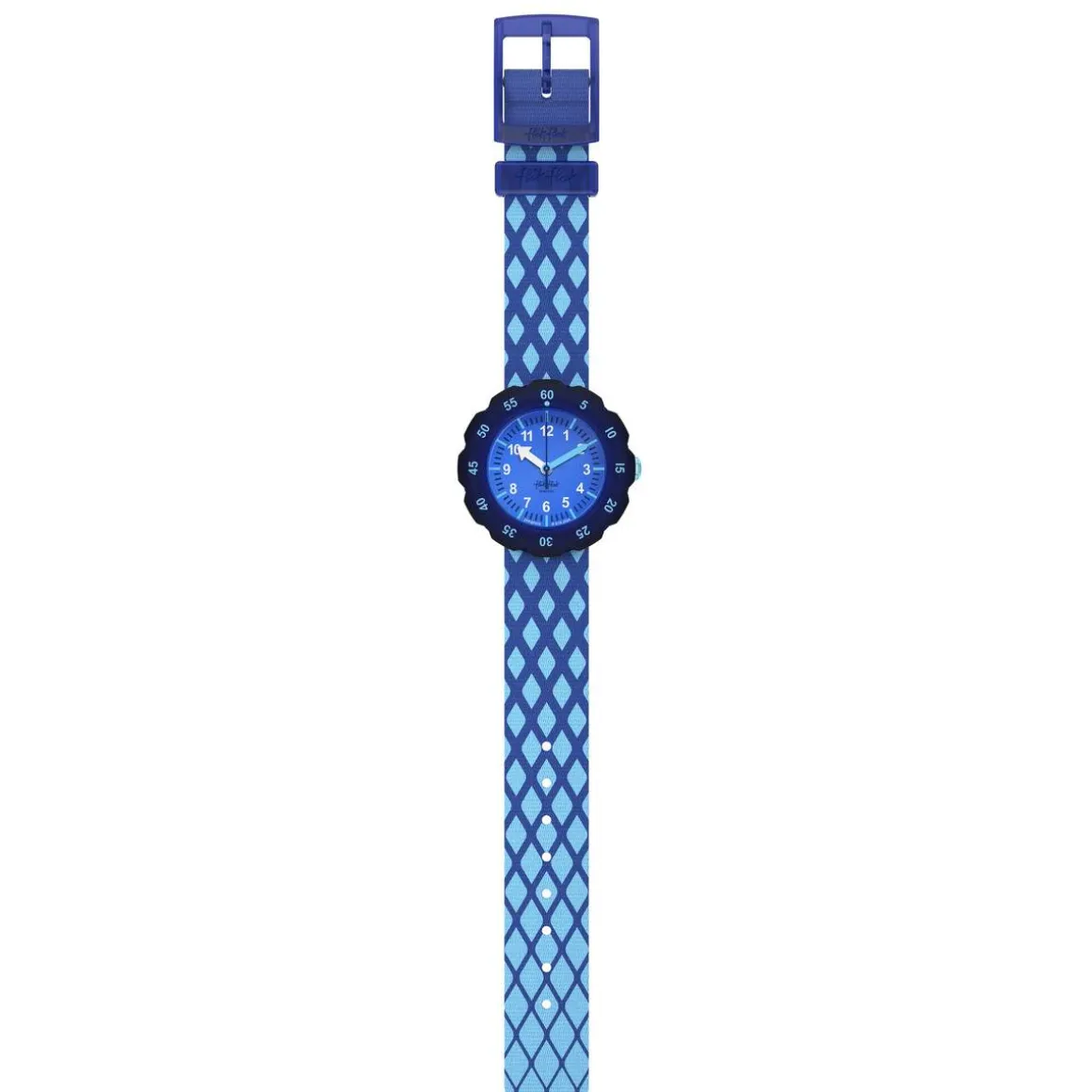 Montre FLIK FLAK let's get artsy enfant cadran bleu bracelet pet recycle bleu