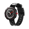 Montre Flik flak Move your body enfant plastique bisourcé bracelet tissu recyclé noir goal