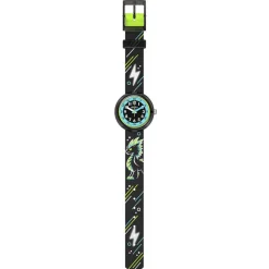 Montre FLIK FLAK MYSTIC DRAGON enfant bracelet pet recycle noir