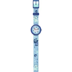 Montre FLIK FLAK mystic land enfant bracelet pet recycle bleu