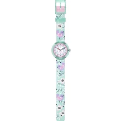 Montre FLIK FLAK pattern paradise enfant bracelet pet recycle vert