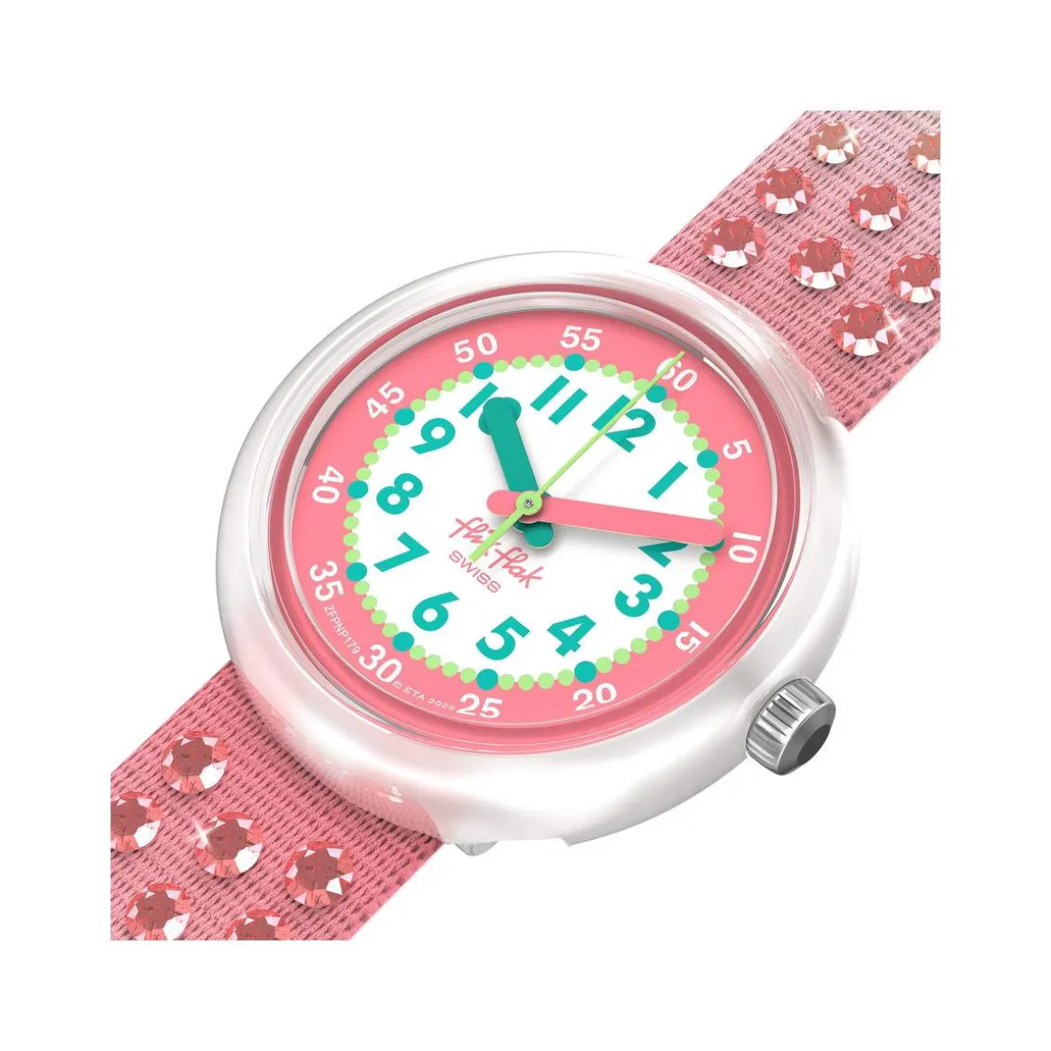 Montre FLIK FLAK pattern paradise enfant bracelet pet recycle rose