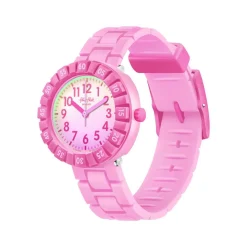Montre FLIK FLAK PINK SPLASH enfant bracelet silicone rose
