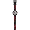 Montre Flik Flak Shine Bright Webaxus enfant plastique biosourcé bracelet silicone noir