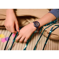 Montre FLIK FLAK showtime enfant bracelet pet recycle bleu