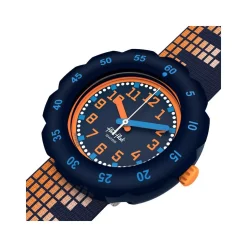 Montre FLIK FLAK showtime enfant bracelet pet recycle bleu