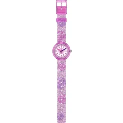 Montre FLIK FLAK showtime enfant bracelet pet recycle rose