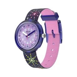 Montre FLIK FLAK showtime enfant bracelet pet recycle violet