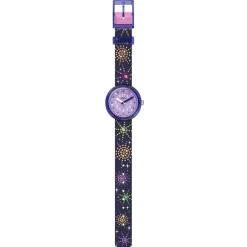 Montre FLIK FLAK showtime enfant bracelet pet recycle violet