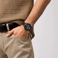 Montre FOSSIL autocross homme bracelet acier inoxydable noir