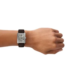 Montre FOSSIL automatic homme automatique, bracelet cuir marron