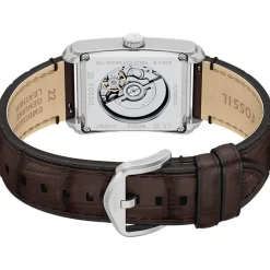 Montre FOSSIL automatic homme automatique, bracelet cuir marron