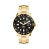 Montre FOSSIL Blue homme bracelet acier doré