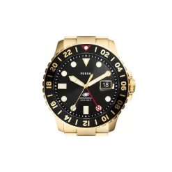 Montre FOSSIL Blue homme bracelet acier doré