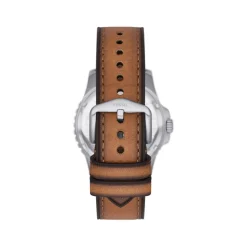 Montre FOSSIL Blue homme bracelet cuir marron