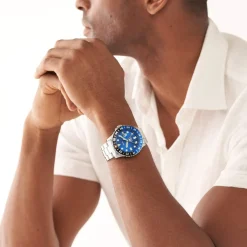 Montre FOSSIL Blue homme bracelet acier