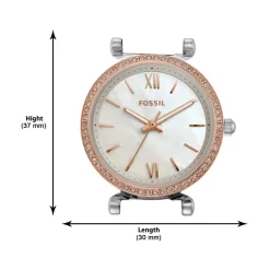 Montre FOSSIL carlie mini femme bracelet acier inoxydable bicolore