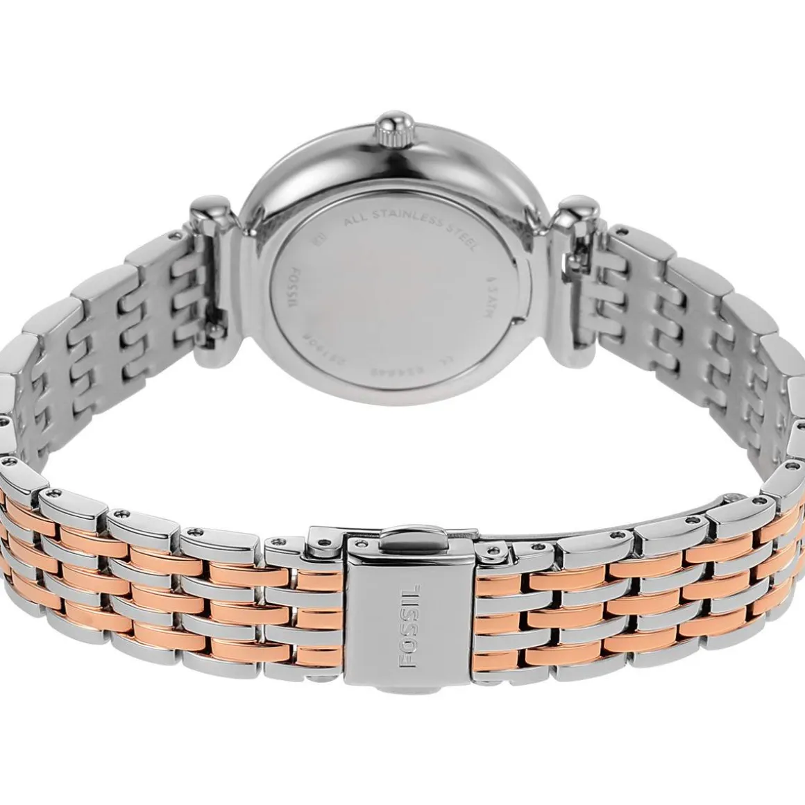 Montre FOSSIL carlie mini femme bracelet acier inoxydable bicolore