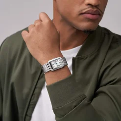 Montre FOSSIL carraway homme bracelet acier inoxydable argent