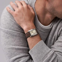 Montre FOSSIL carraway homme bracelet cuir marron