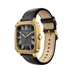 Montre FOSSIL crosby homme bracelet cuir noir
