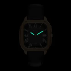 Montre FOSSIL crosby homme bracelet cuir noir