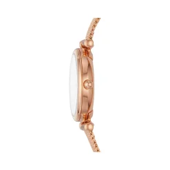 Montre Fossil femme acier doré rose milanais