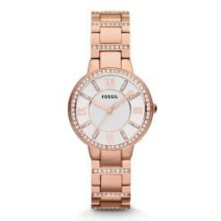 Montre Fossil femme acier doré rose
