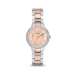Montre Fossil femme acier doré rose