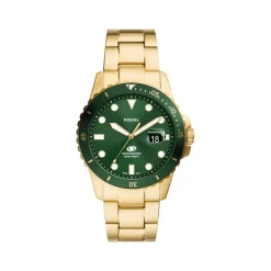 Montre FOSSIL FOSSIL blue dive homme bracelet acier inoxydable doré