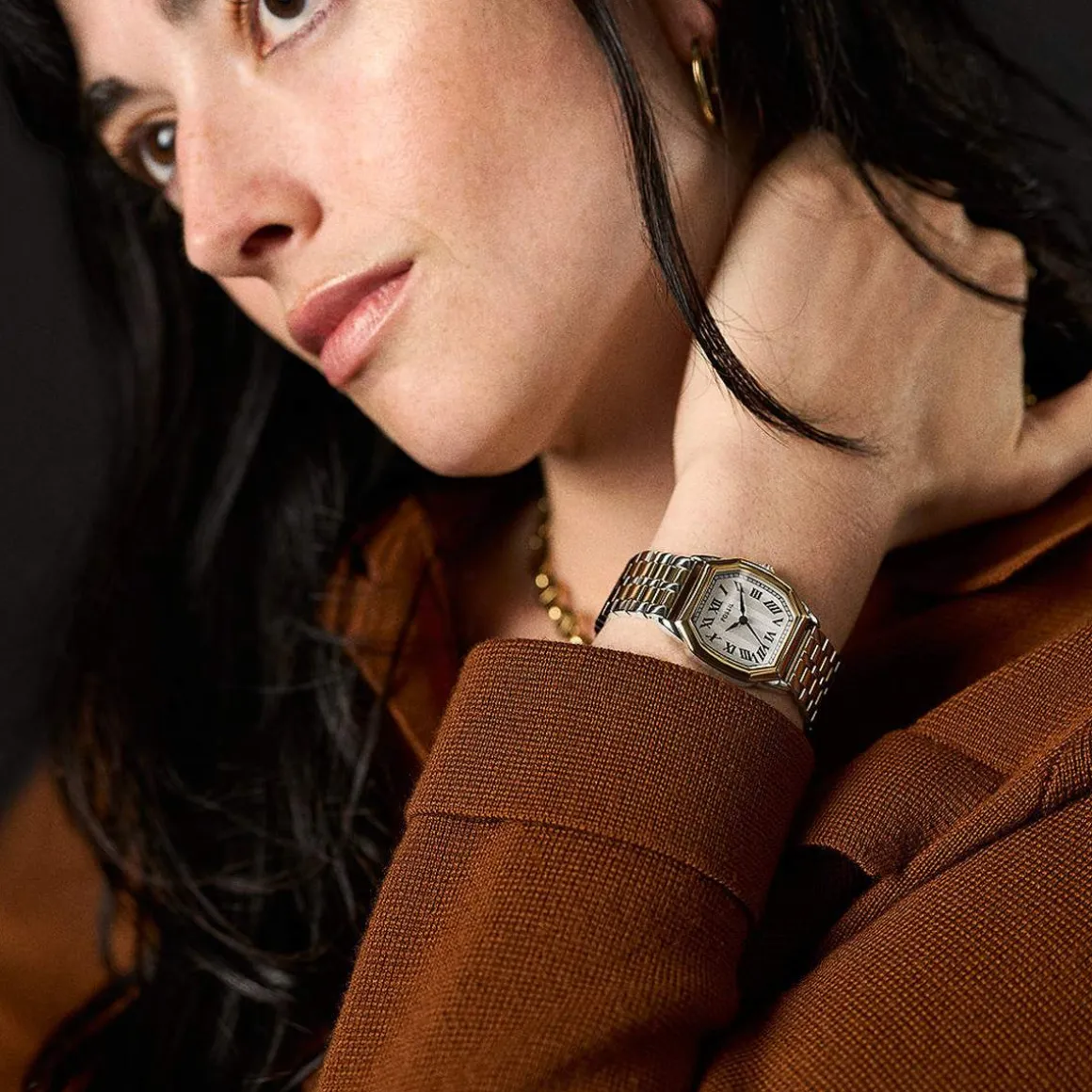 Montre FOSSIL harlow femme bracelet acier inoxydable bicolore
