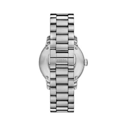 Montre FOSSIL heritage homme automatique, bracelet acier inoxydable argent