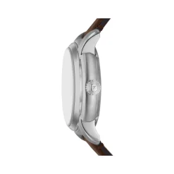 Montre FOSSIL heritage homme automatique, bracelet cuir marron