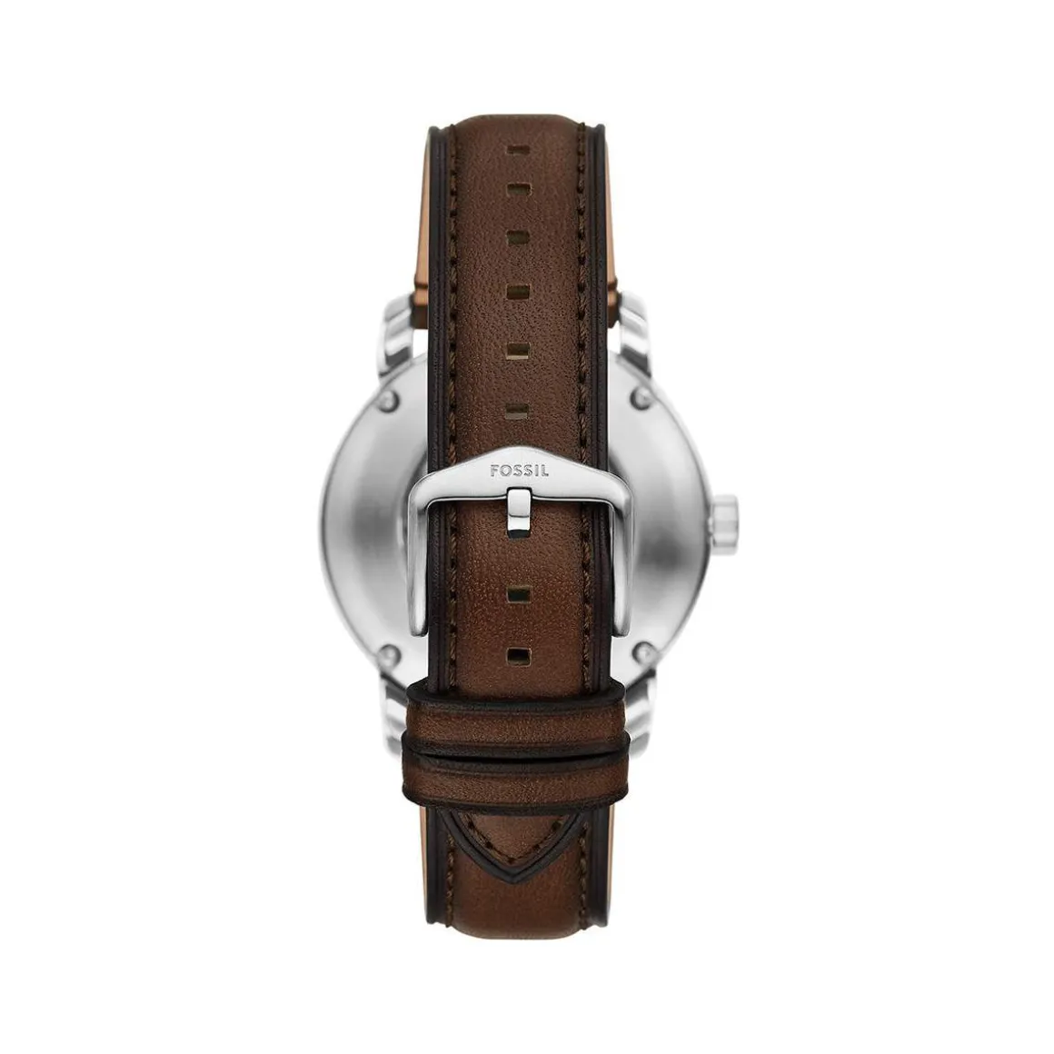 Montre FOSSIL heritage homme automatique, bracelet cuir marron