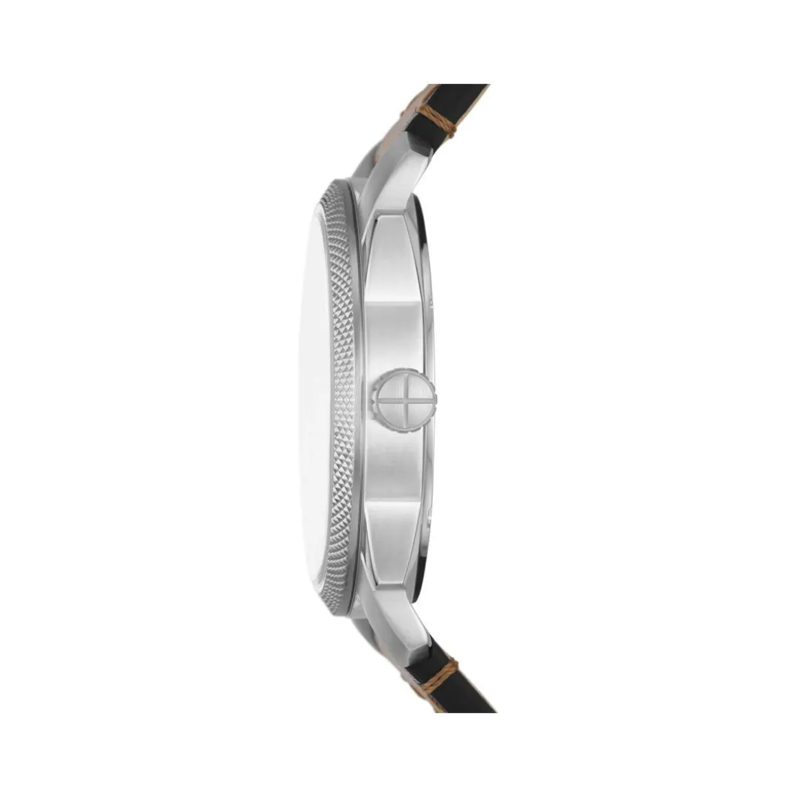 Montre FOSSIL homme acier bracelet cuir marron