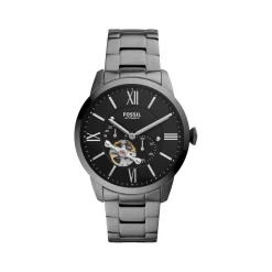 Montre FOSSIL homme automatique bracelet acier gris anthracite