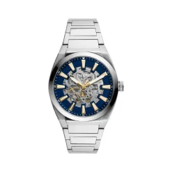 Montre FOSSIL homme automatique bracelet acier gris