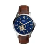 montre Fossil homme automatique cuir marron